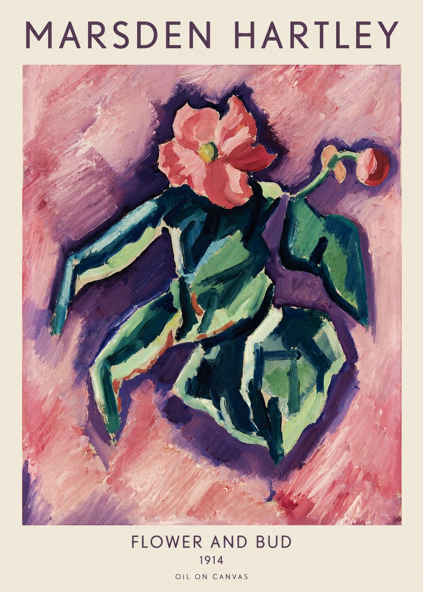 Marsden Hartley Flower and Bud No1 - Poszter