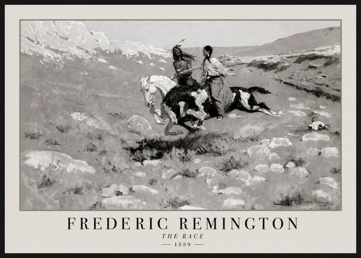 Frederic Remington The Race II No1 - Poszter