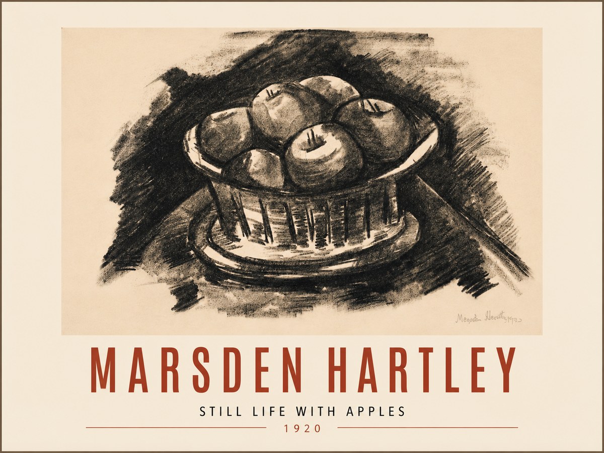 Marsden Hartley Still Life with Apples No5 - Poszter