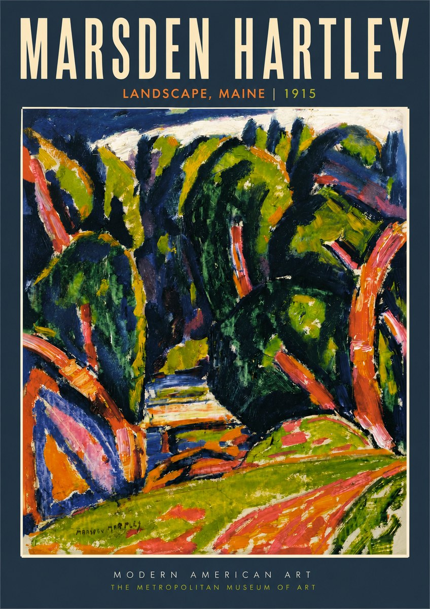 Marsden Hartley Landscape, Maine No2 - Poszter