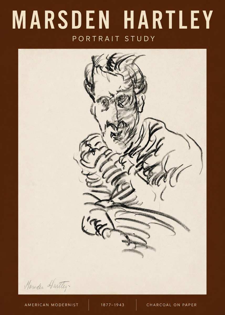 Marsden Hartley Portrait Study No2 - Poszter