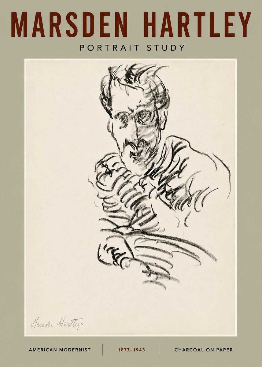 Marsden Hartley Portrait Study No4 - Poszter