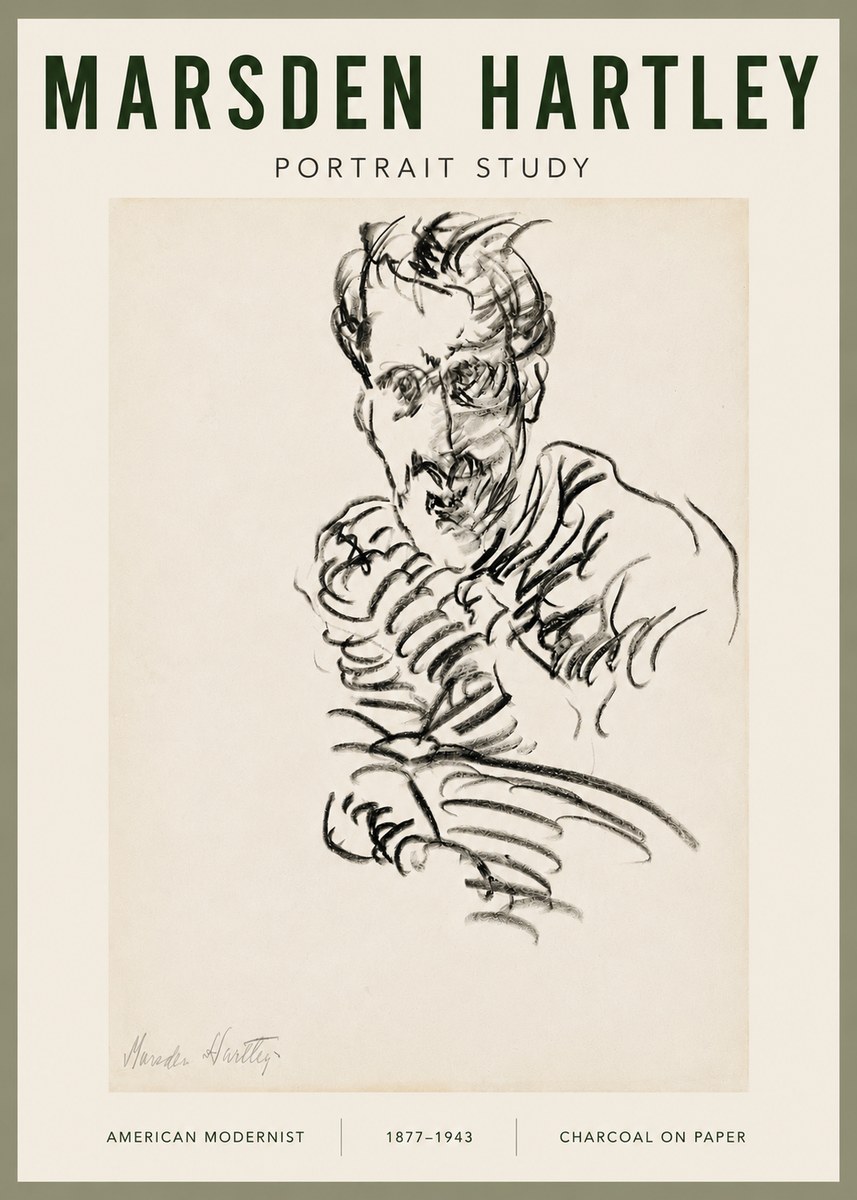 Marsden Hartley Portrait Study No5 - Poszter