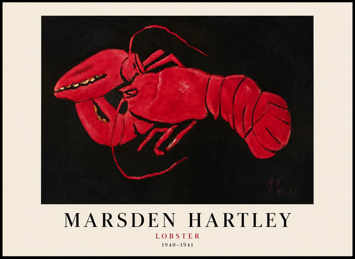 Marsden Hartley Lobster No1 - Poszter