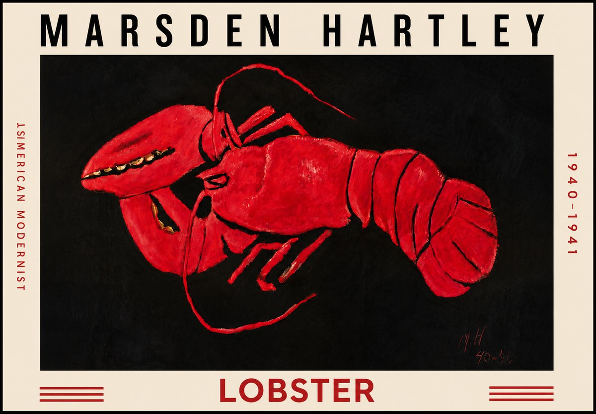 Marsden Hartley Lobster No4 - Poszter