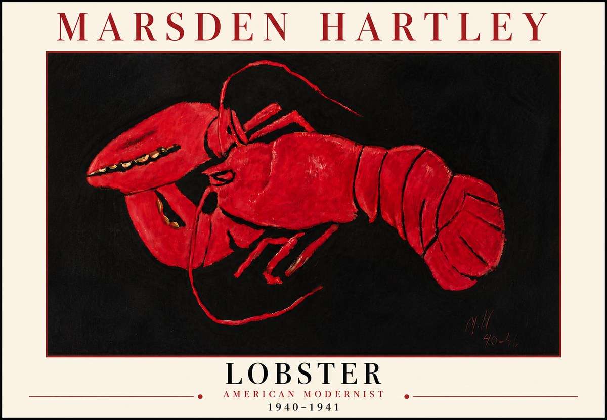 Marsden Hartley Lobster No6 - Poszter