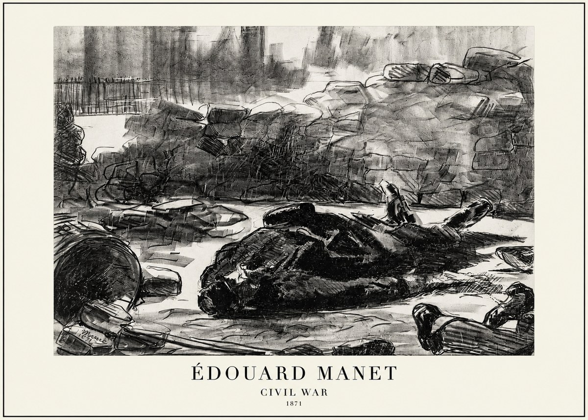 Édouard Manet Civil War No1 - Poszter