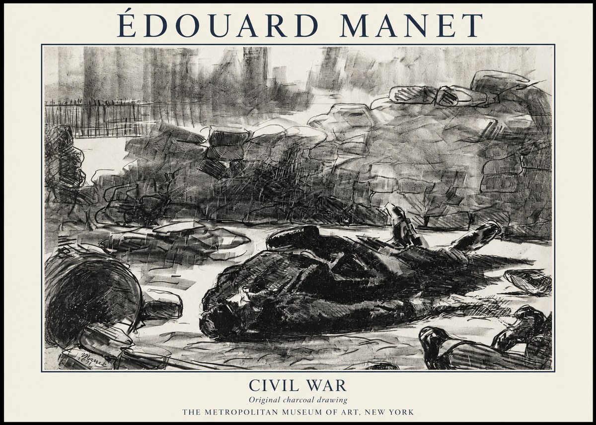 Édouard Manet Civil War No6 - Poszter