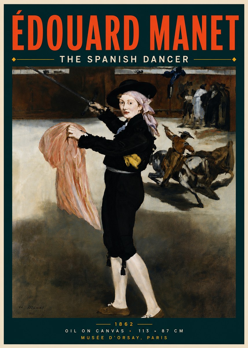 Édouard Manet The Little Bullfighter No6 - Poszter