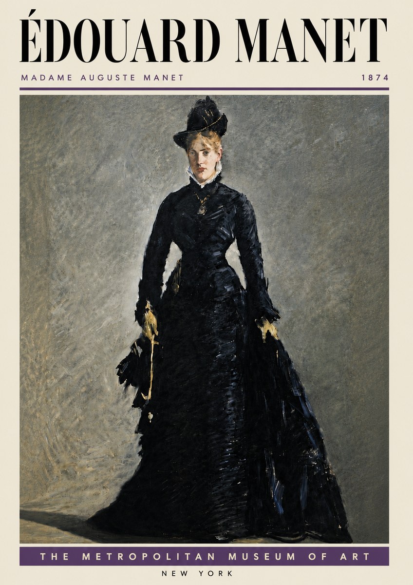 Édouard Manet Madame Auguste Manet No5 - Poszter