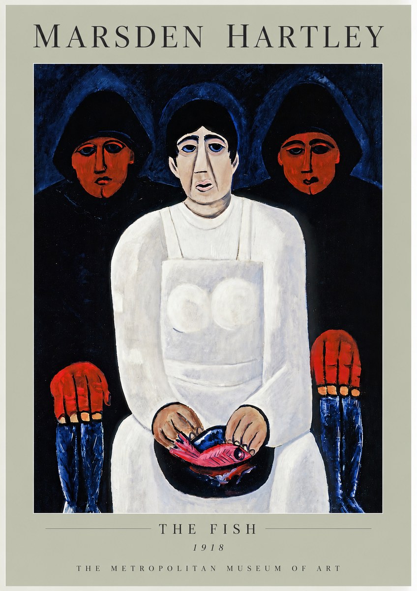 Marsden Hartley The Fish No3 - Poszter