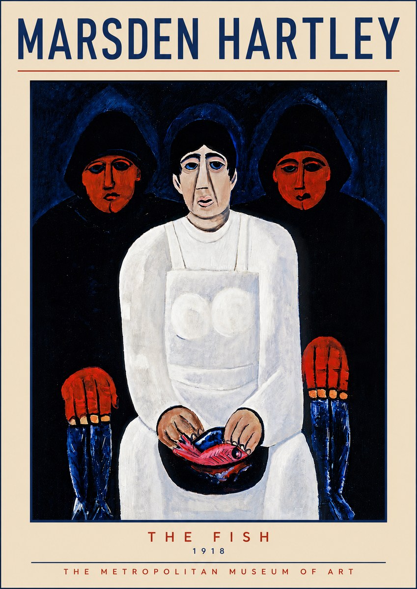 Marsden Hartley The Fish No5 - Poszter