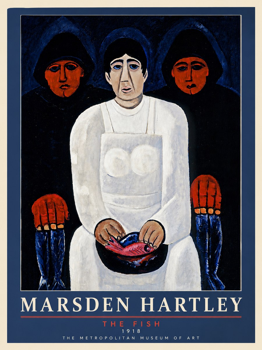 Marsden Hartley The Fish No6 - Poszter