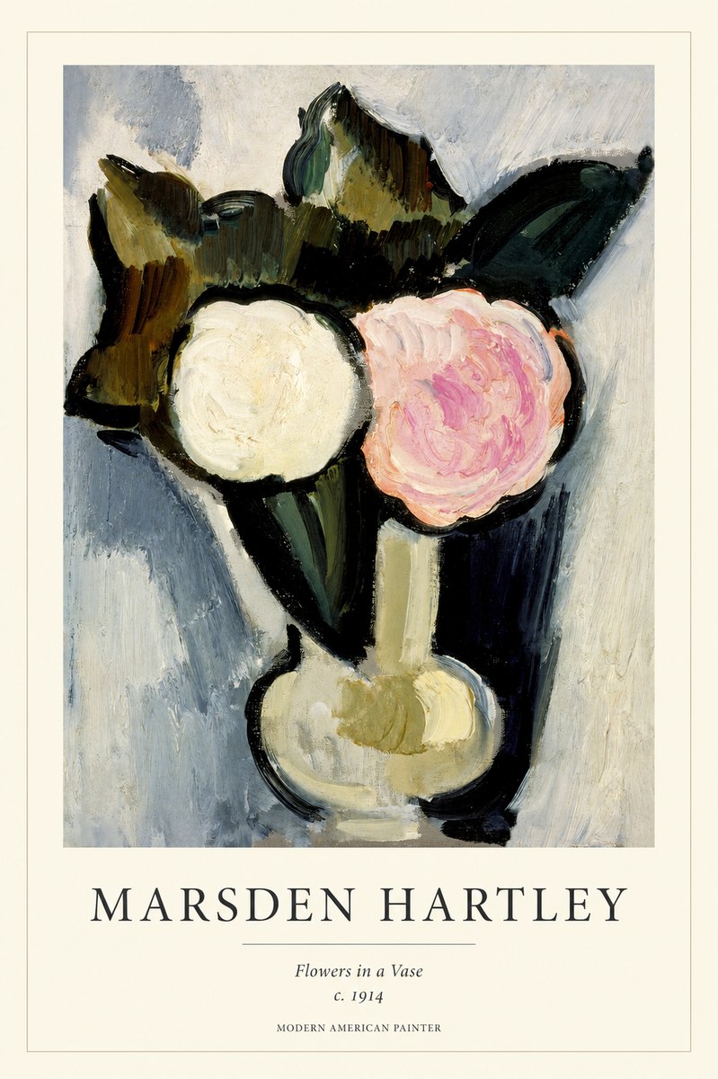 Marsden Hartley Flowers in a Vase No1 - Poszter