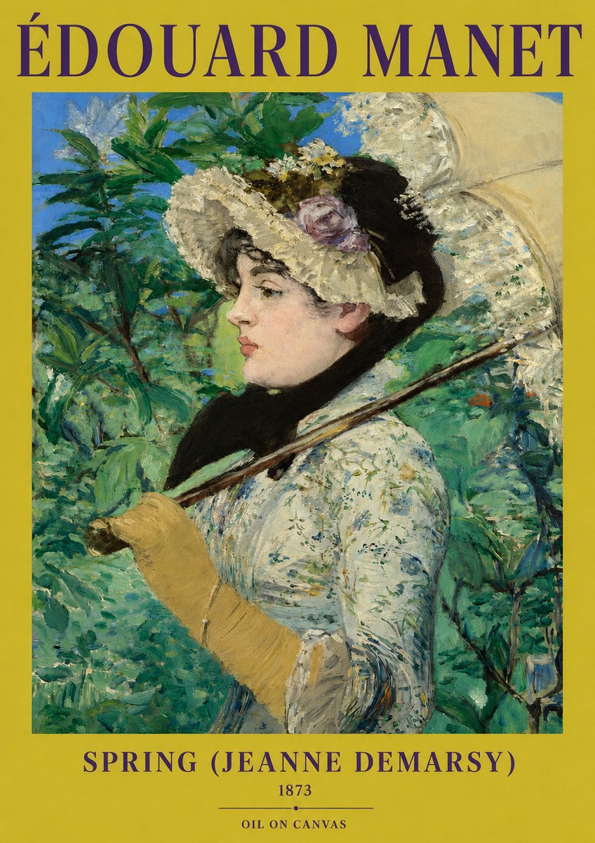 Édouard Manet Spring (Jeanne Demarsy) No2 - Poszter