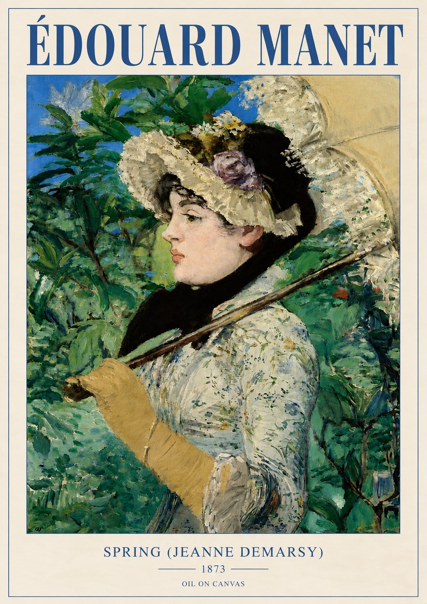 Édouard Manet Spring (Jeanne Demarsy) No4 - Poszter