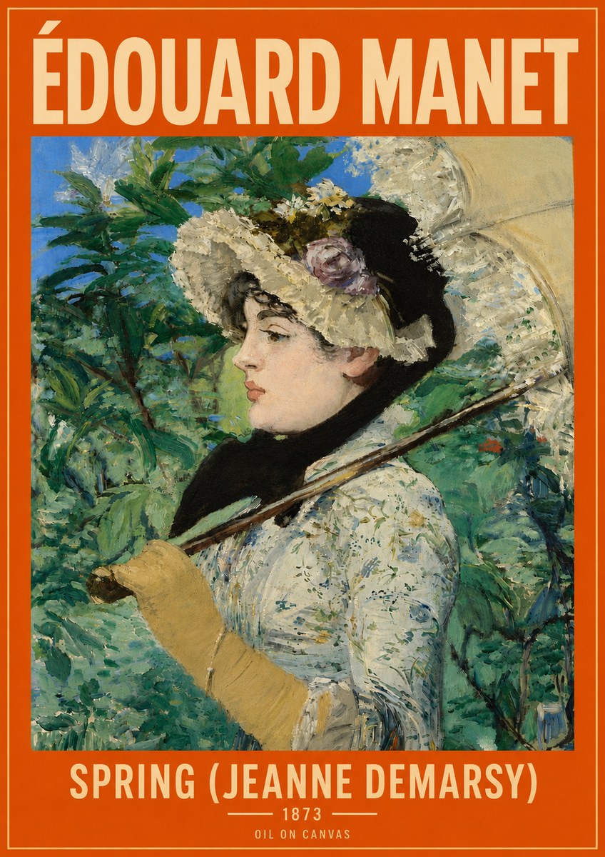 Édouard Manet Spring (Jeanne Demarsy) No5 - Poszter