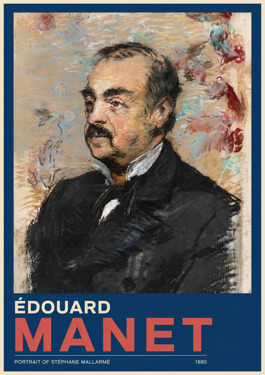 Édouard Manet Portrait of Stéphane Mallarmé I No2 - Poszter