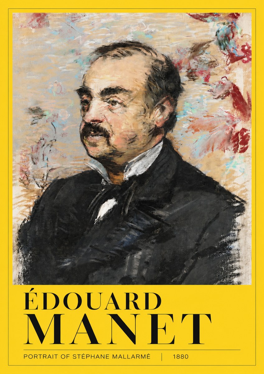 Édouard Manet Portrait of Stéphane Mallarmé I No4 - Poszter