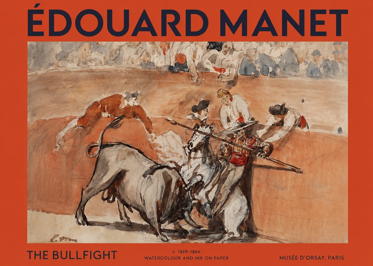 Édouard Manet The Bullfight I No2 - Poszter