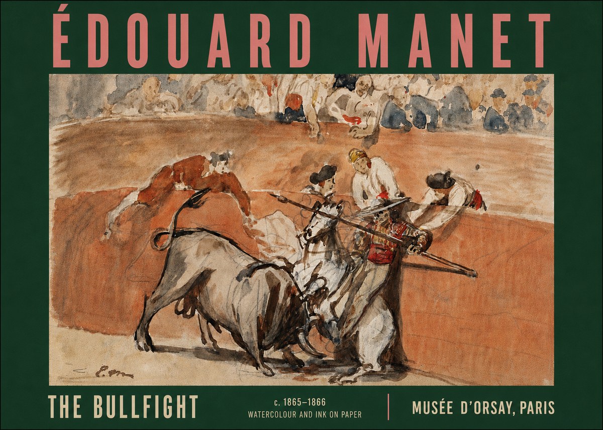 Édouard Manet The Bullfight I No5 - Poszter
