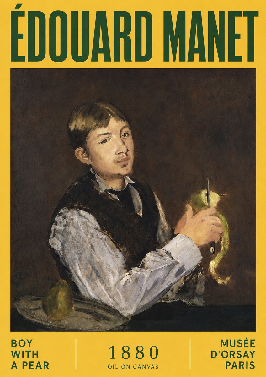 Édouard Manet Boy with a Pear No2 - Poszter