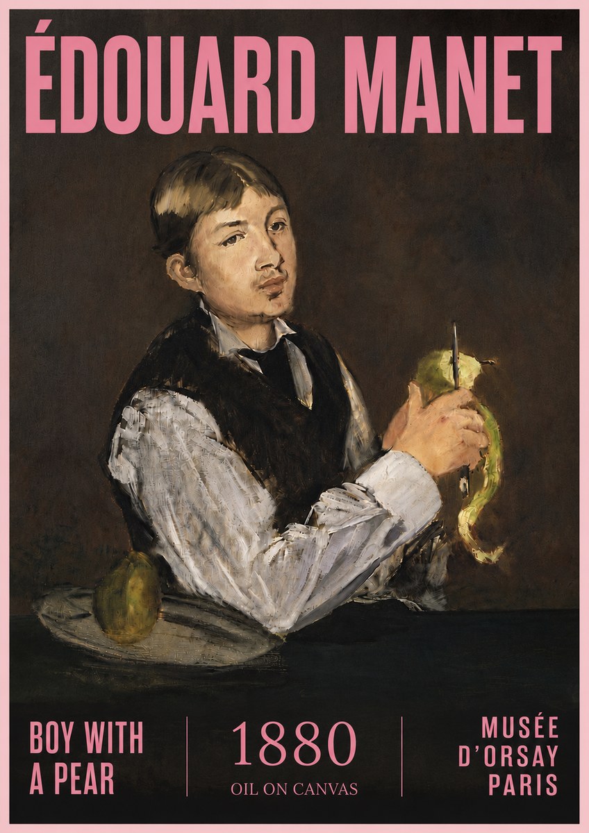 Édouard Manet Boy with a Pear No5 - Poszter
