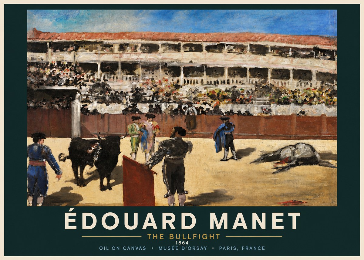Édouard Manet The Bullfight II No4 - Poszter