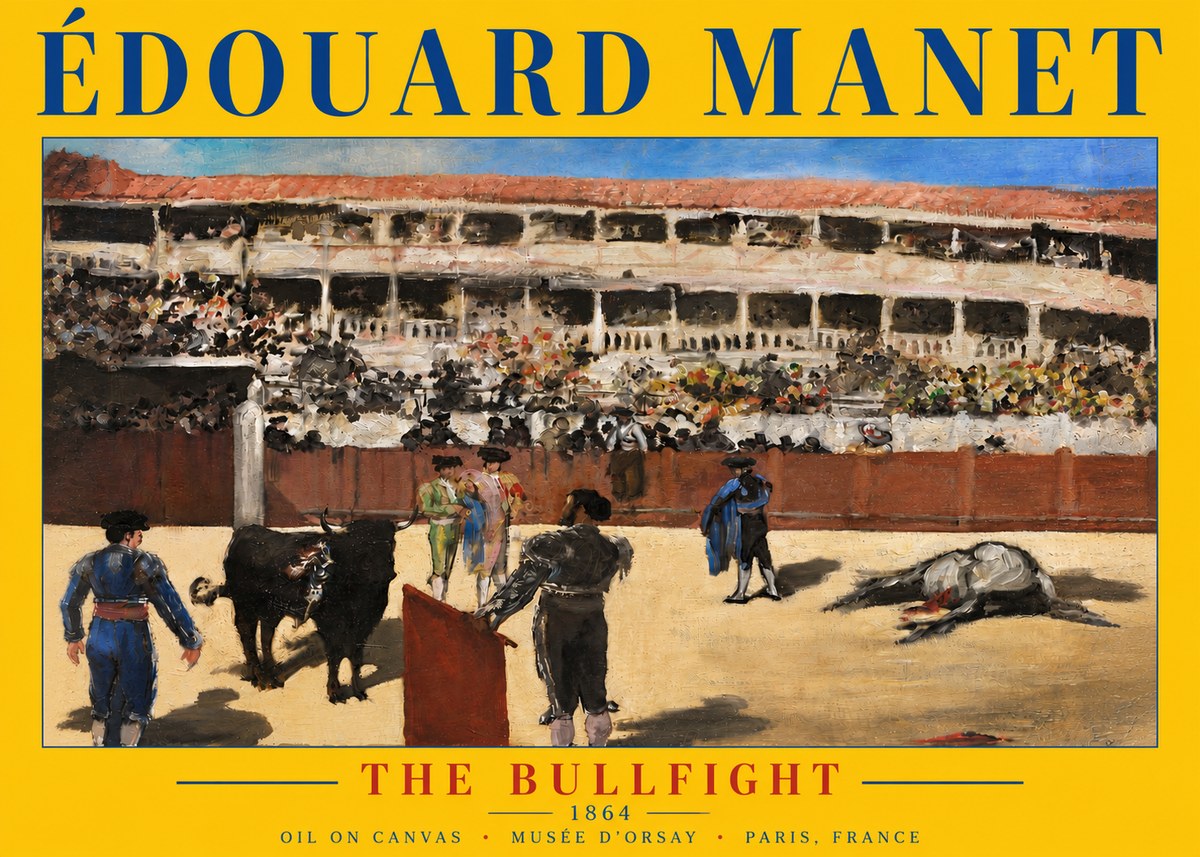Édouard Manet The Bullfight II No5 - Poszter
