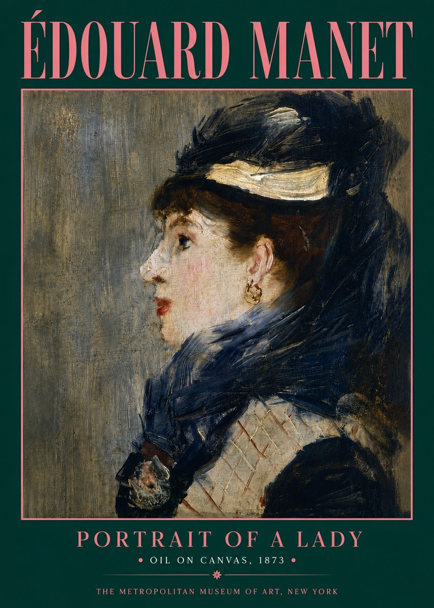 Édouard Manet Portrait of a Lady No6 - Poszter