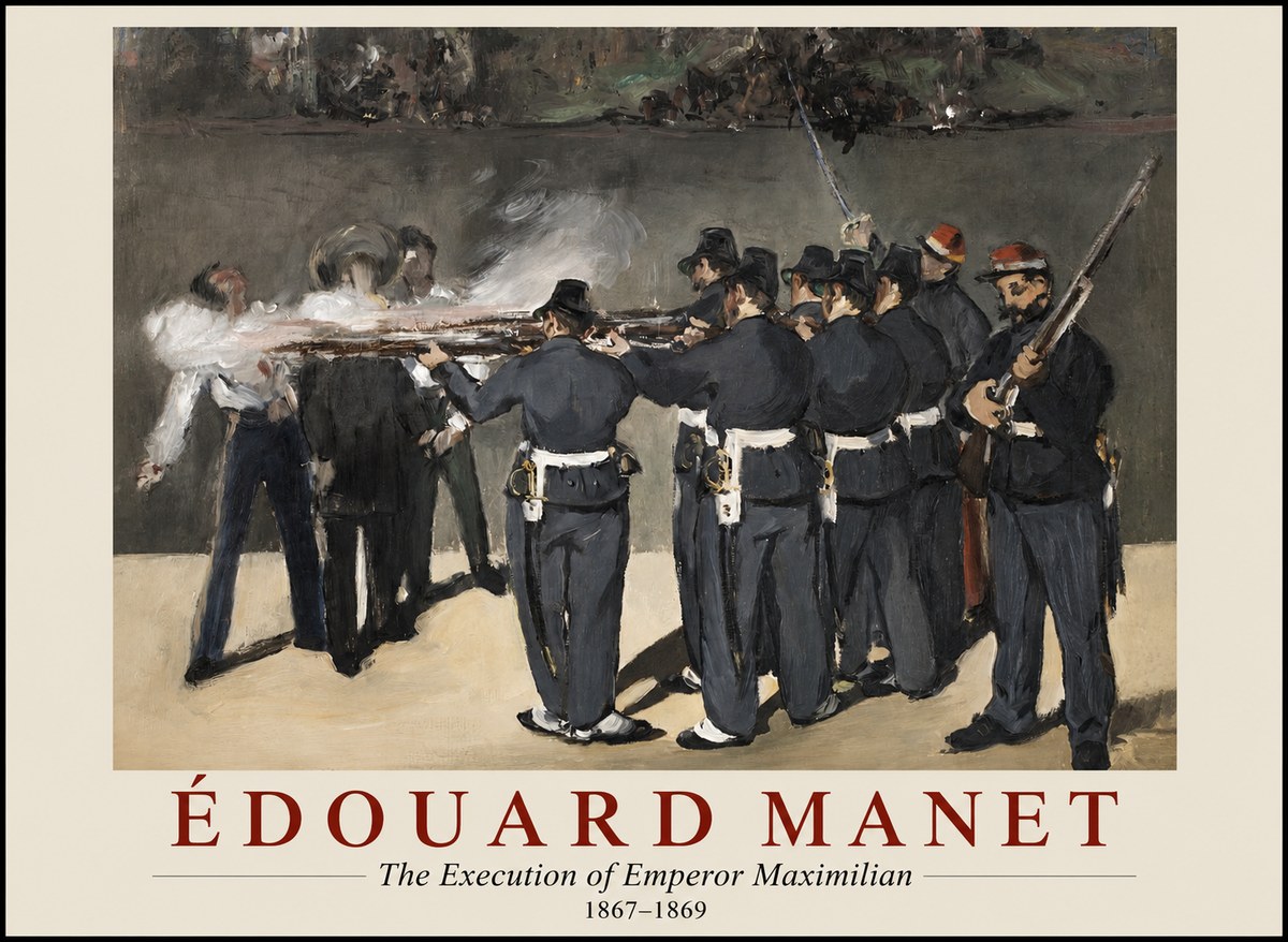 Édouard Manet The Execution of Emperor Maximilian No1 - Poszter