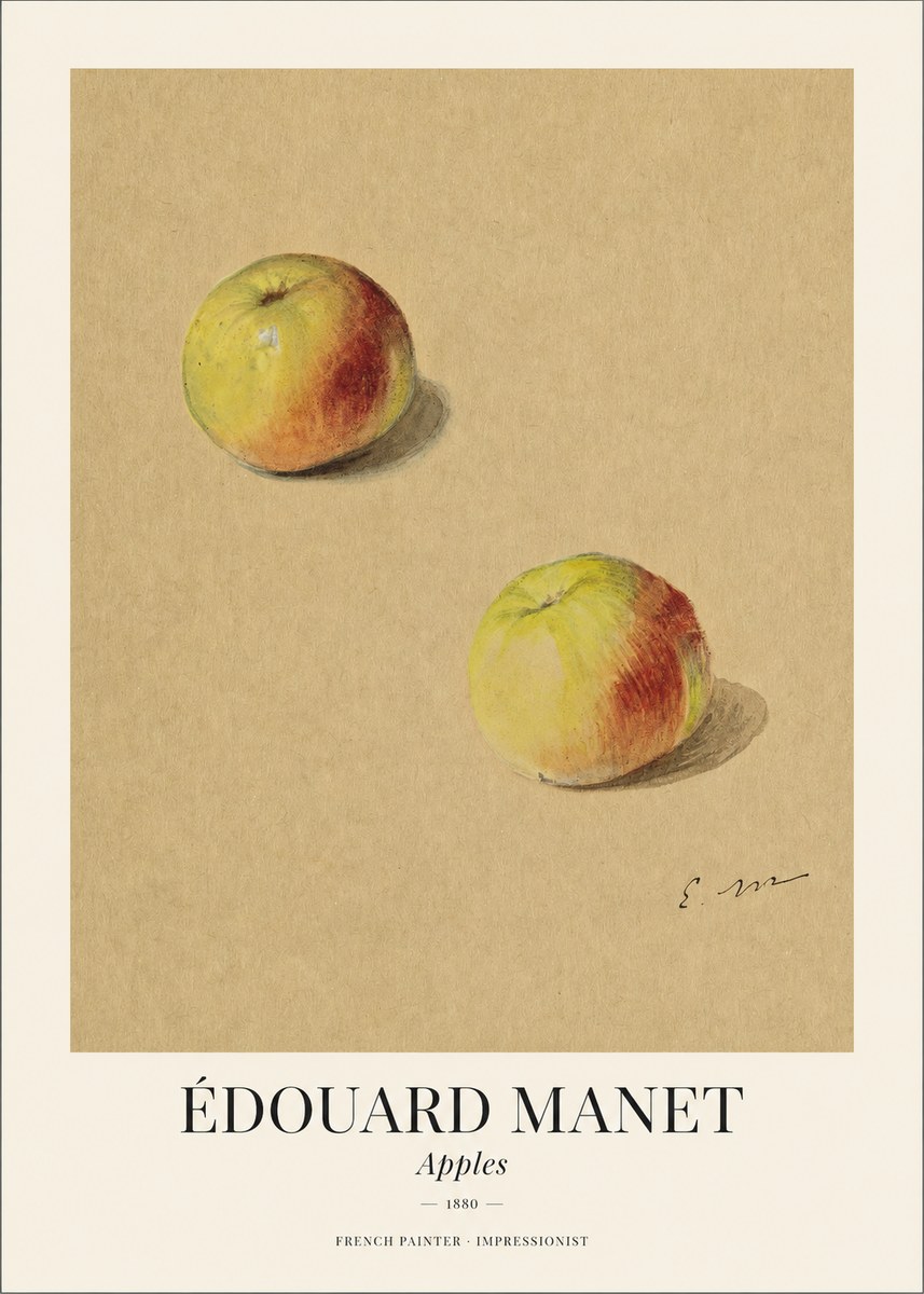 Édouard Manet Apples No1 - Poszter