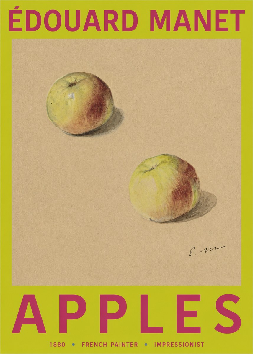 Édouard Manet Apples No2 - Poszter
