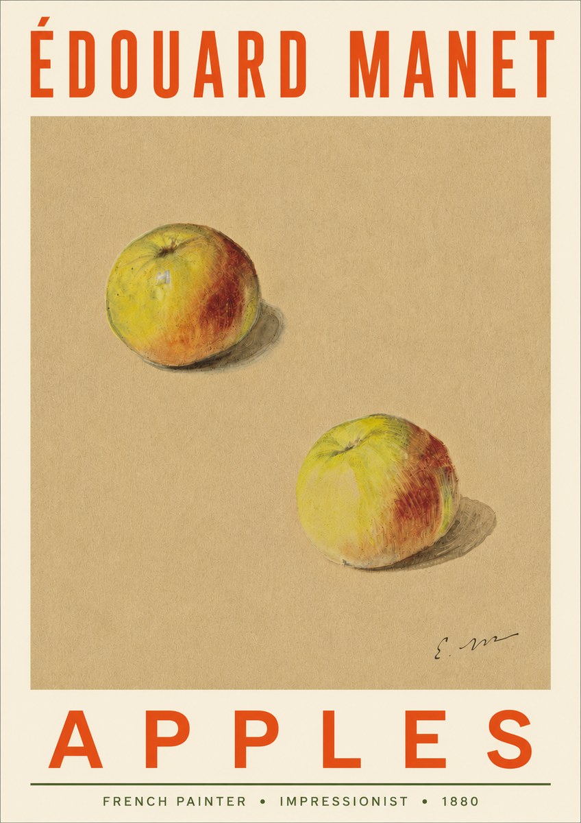 Édouard Manet Apples No4 - Poszter