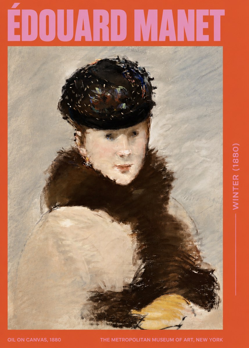 Édouard Manet Winter No3 - Poszter