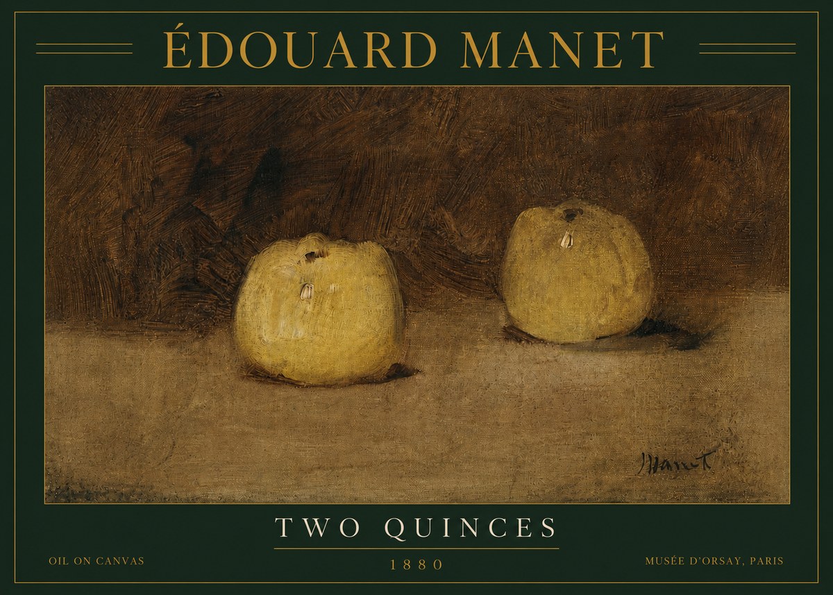 Édouard Manet Two Quinces No3 - Poszter