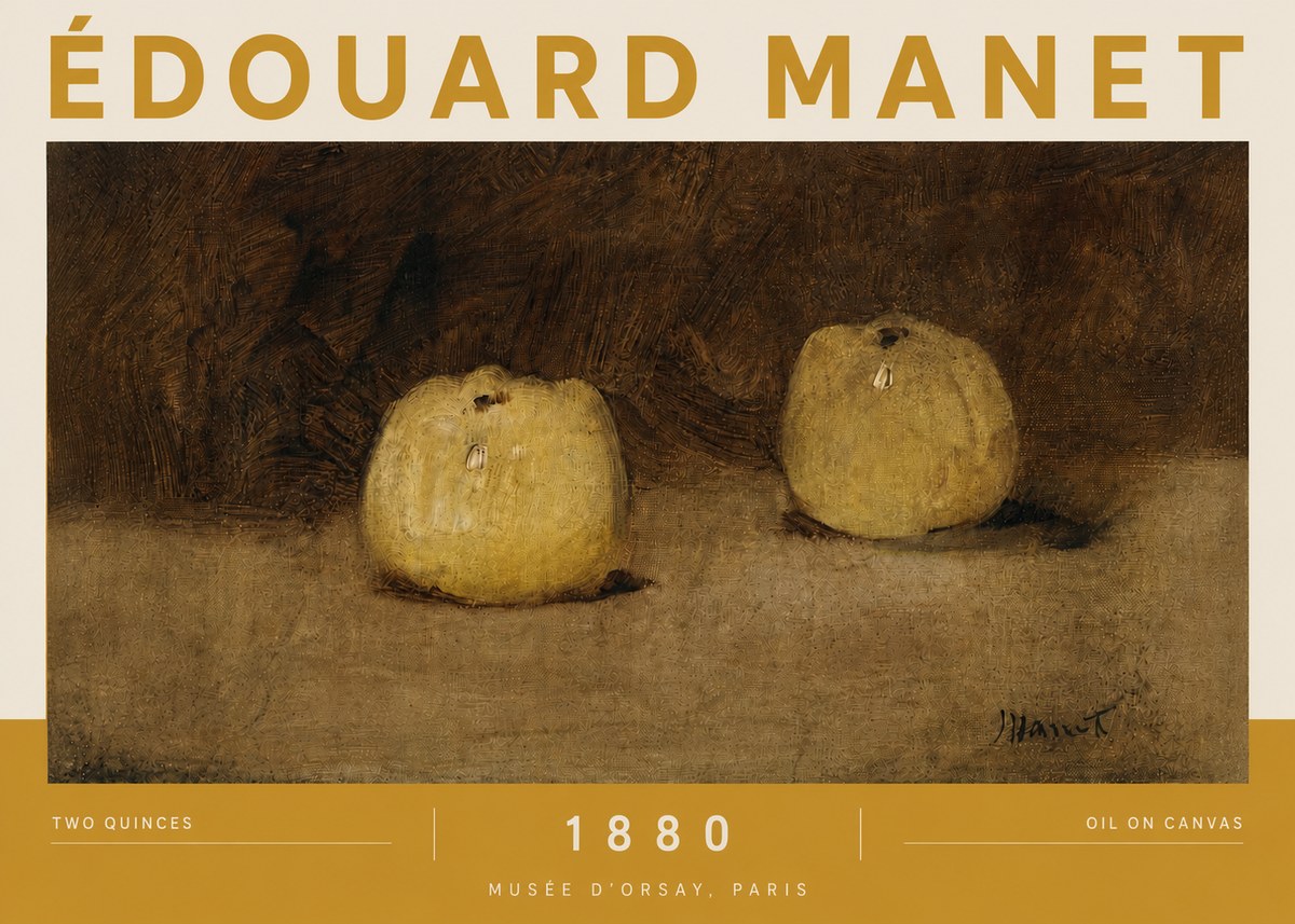 Édouard Manet Two Quinces No4 - Poszter