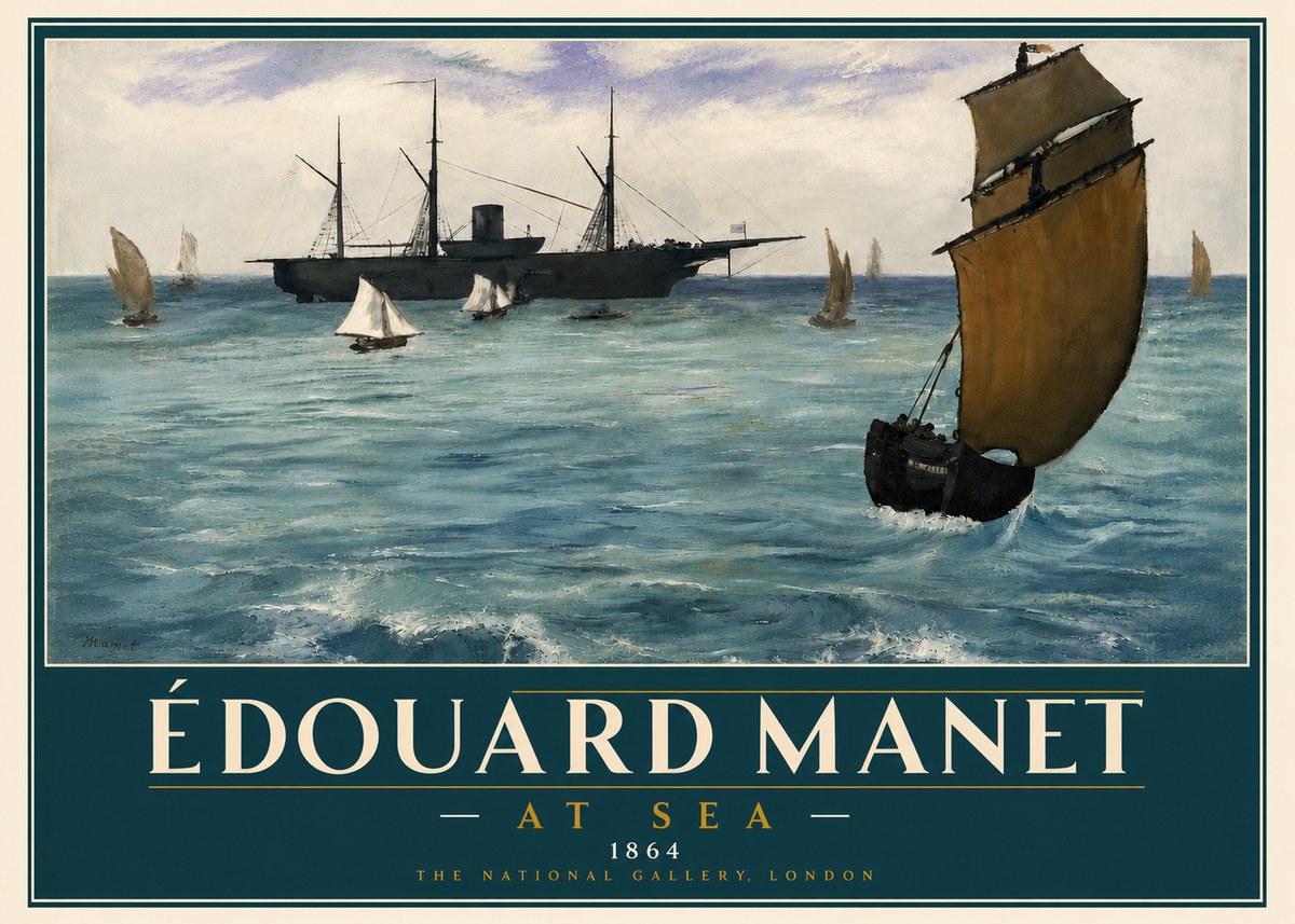 Édouard Manet At Sea No6 - Poszter