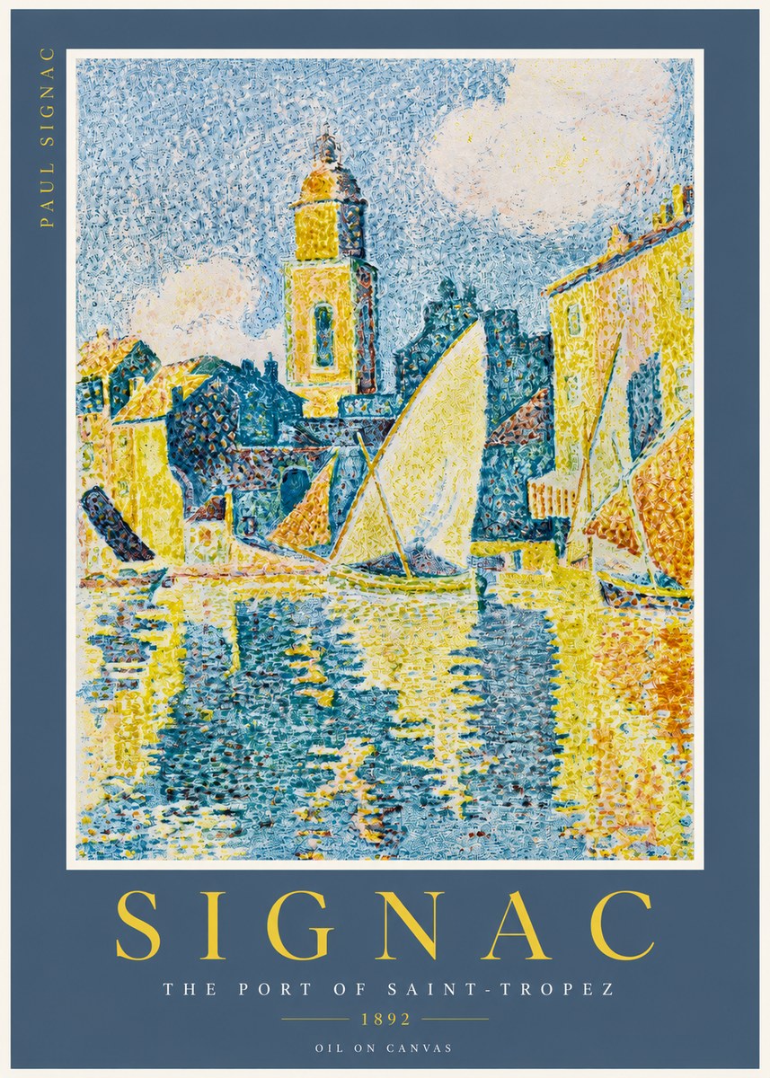 Signac The Port of Saint-tropez No2 - Poszter