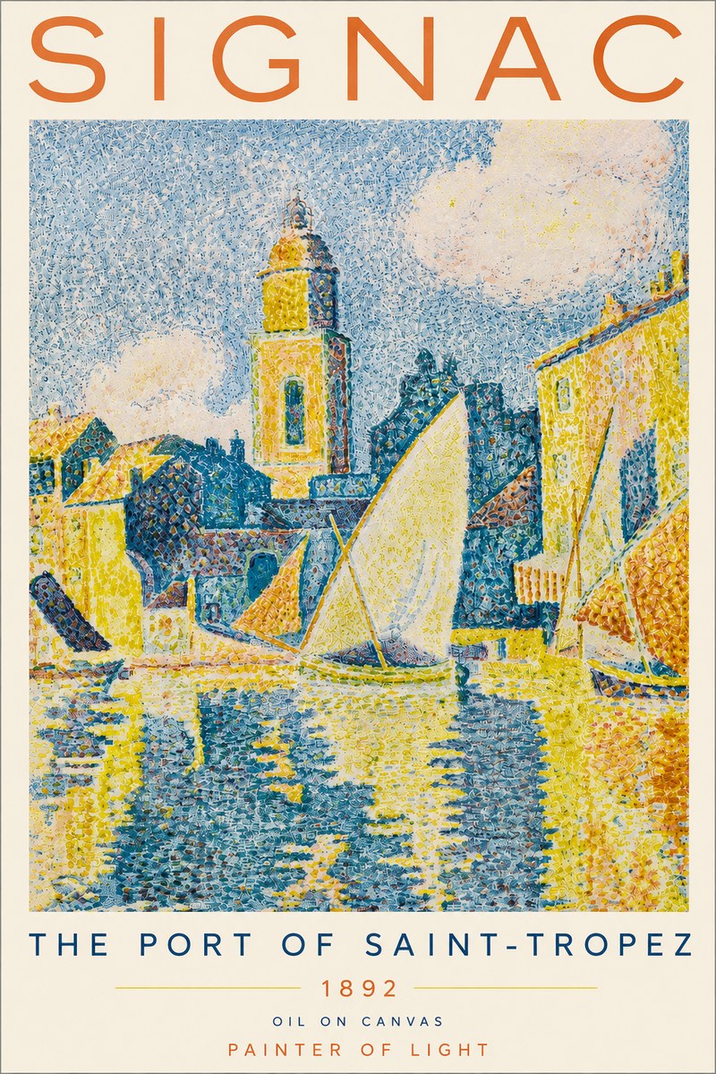Signac The Port of Saint-tropez No4 - Poszter