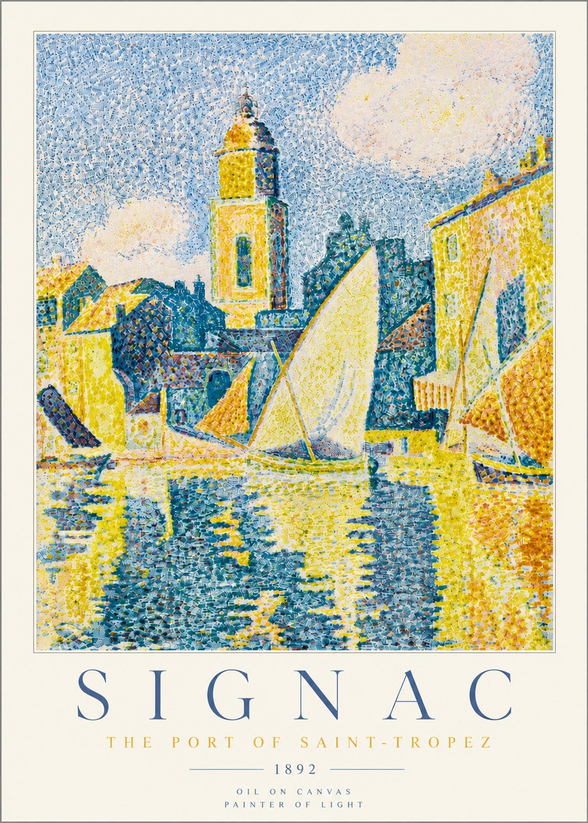 Signac The Port of Saint-tropez No5 - Poszter
