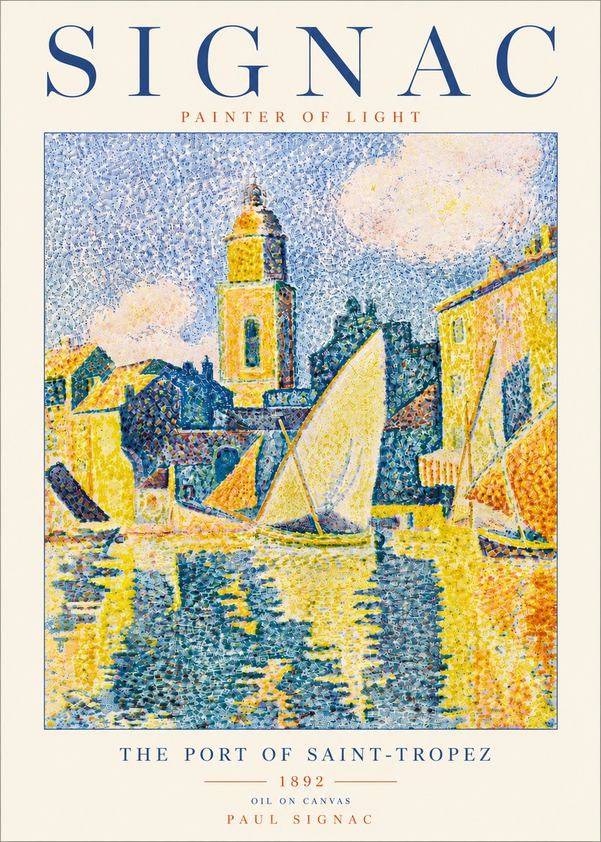 Signac The Port of Saint-tropez No6 - Poszter