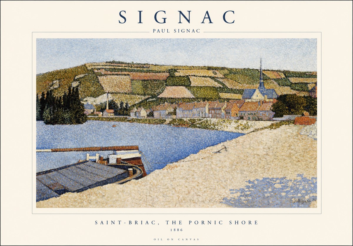Signac Saint-briac, the Pornic Shore No1 - Poszter
