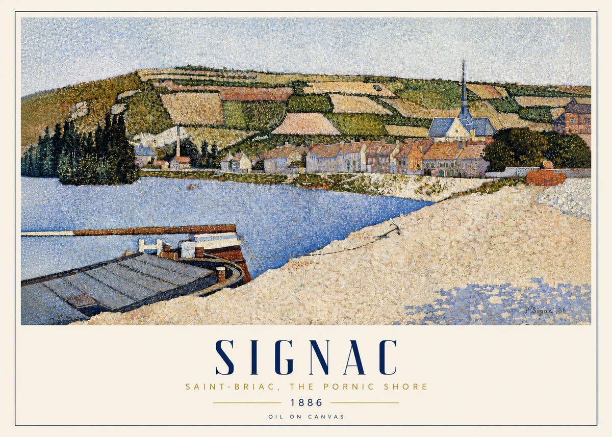 Signac Saint-briac, the Pornic Shore No3 - Poszter