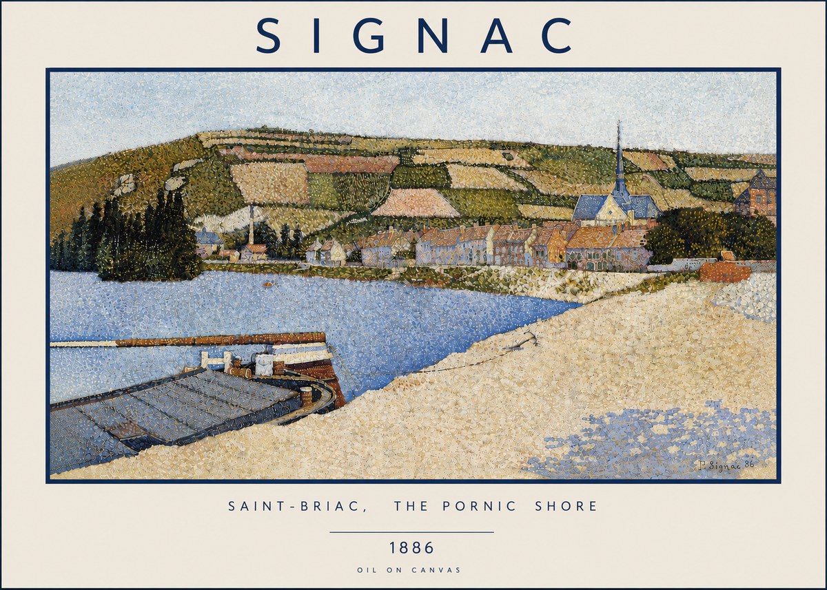 Signac Saint-briac, the Pornic Shore No4 - Poszter