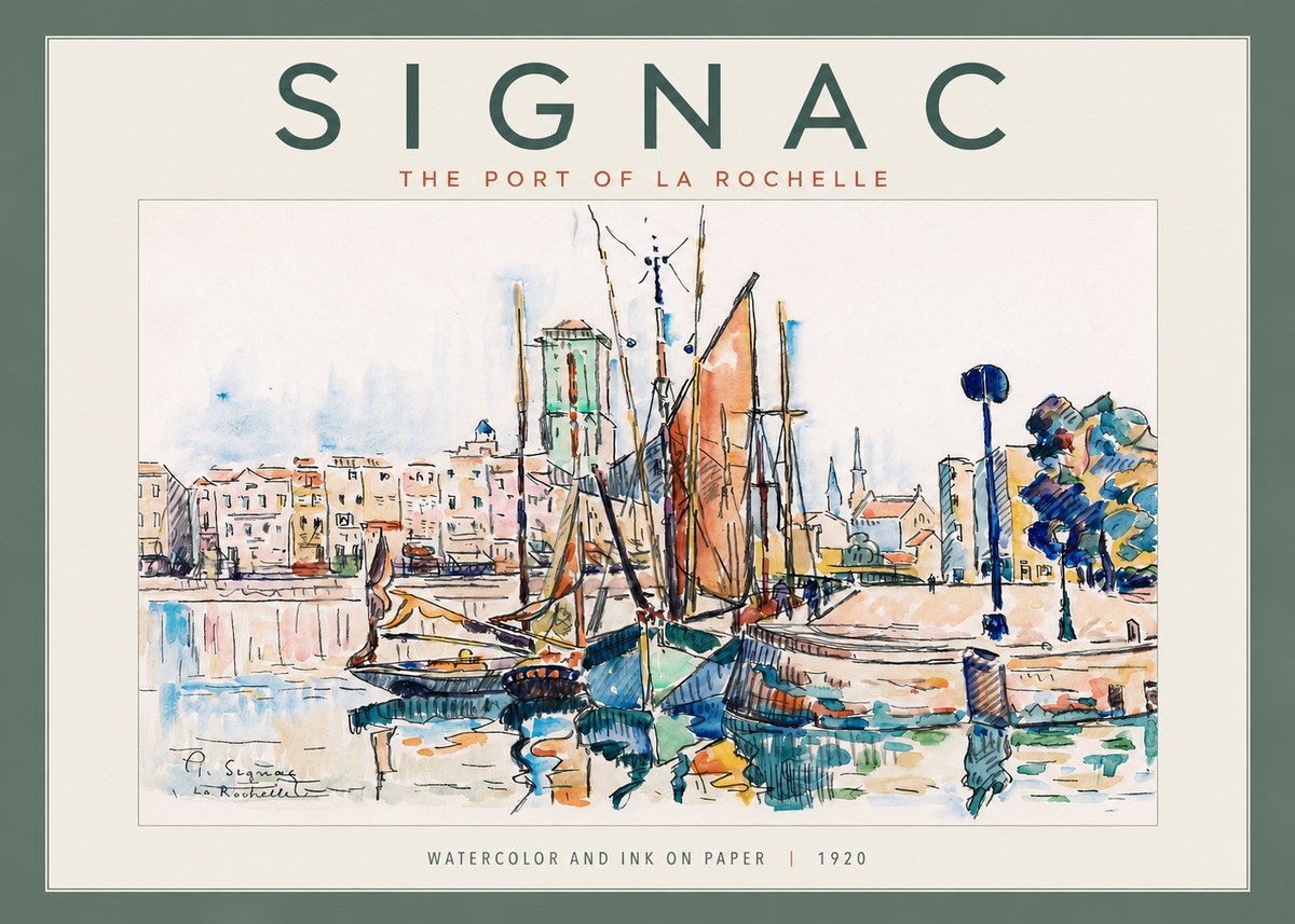 Signac The Port of La Rochelle No4 - Poszter