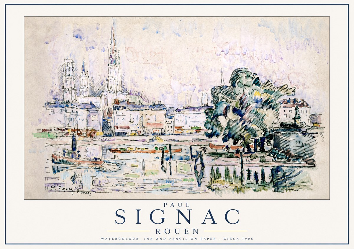 Signac Rouen No3 - Poszter
