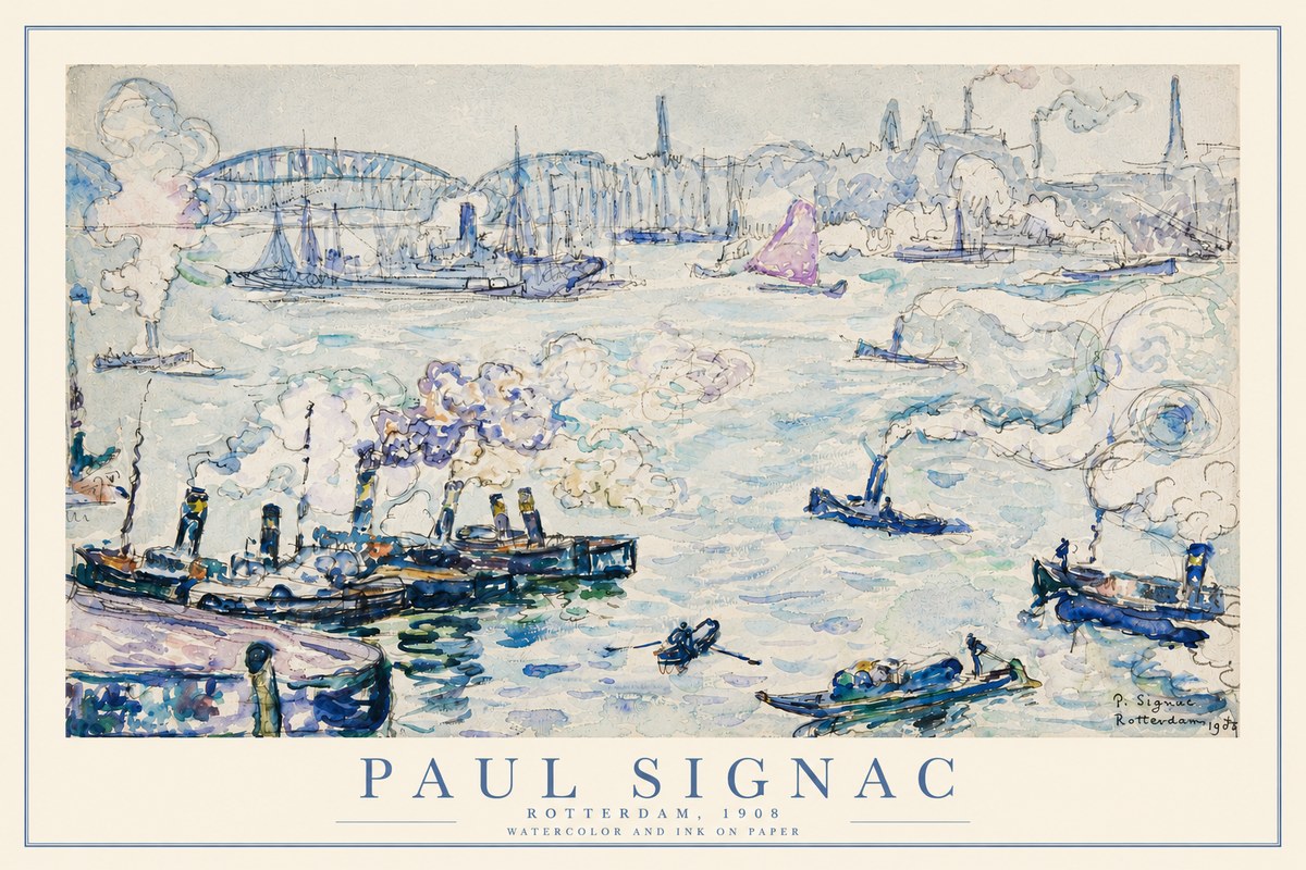 Signac Rotterdam, 1908 No3 - Poszter