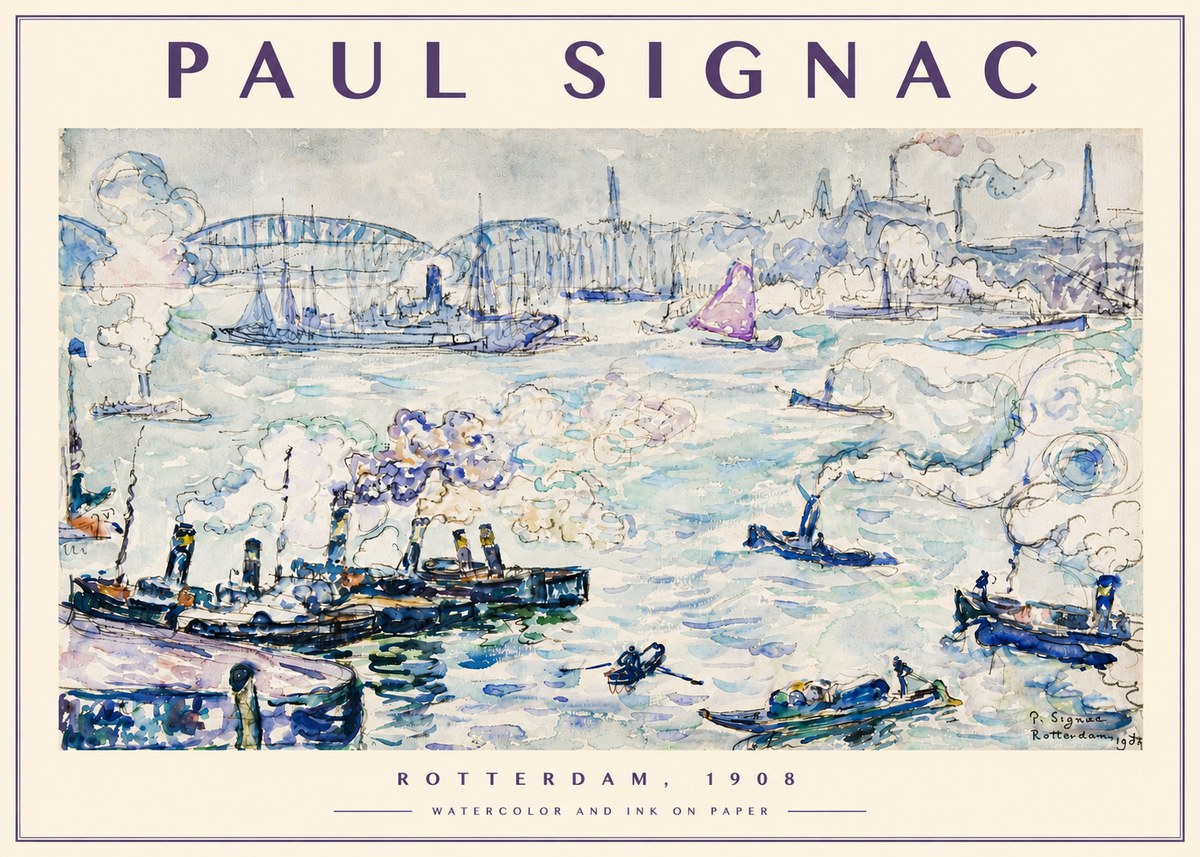 Signac Rotterdam, 1908 No4 - Poszter