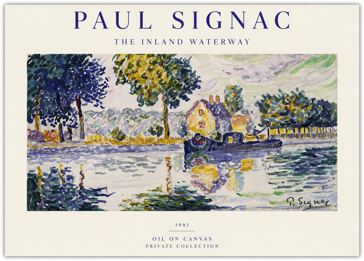 Signac The Inland Waterway No1 - Poszter